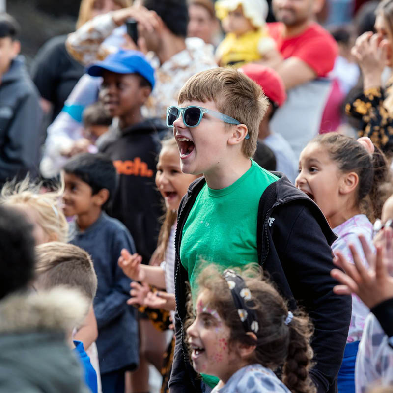 Boy in City Park enjoying BLF's Family Day