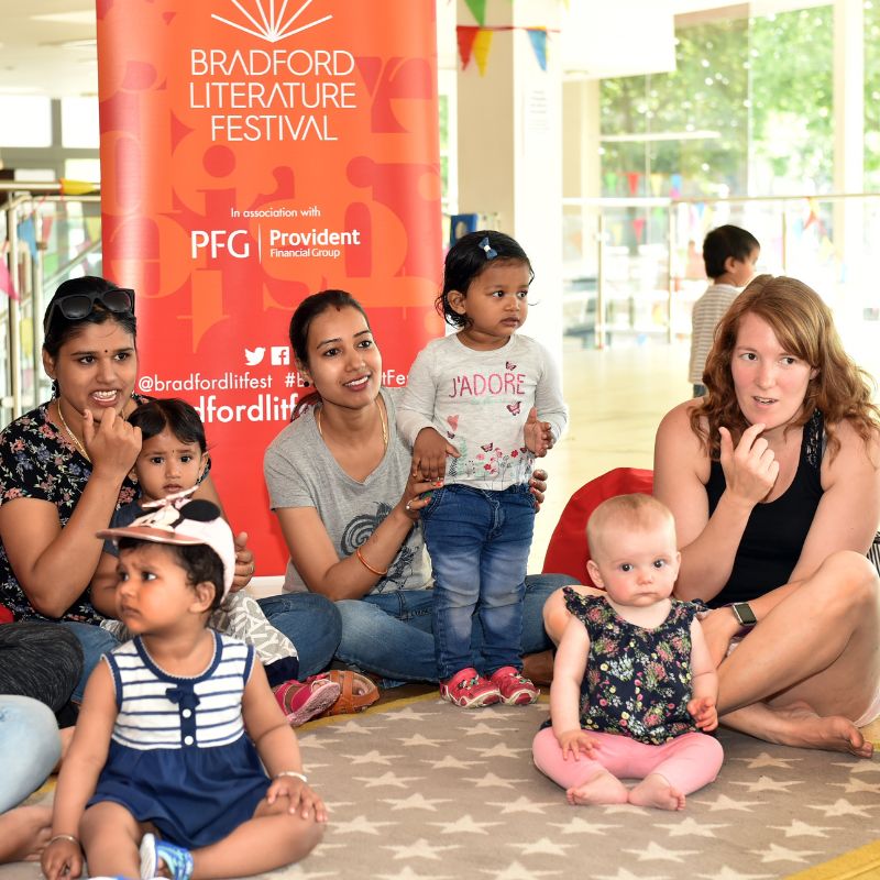 Baby Sign Bradford Literature Festival 2018