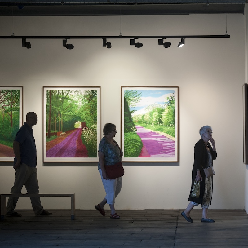 Hockney Gallery Tour Salts Mill Bradford Literature Festival