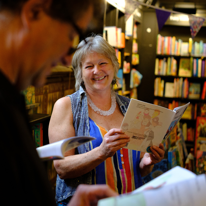 Pauline Brown reads from Diego's Team in Waterstones